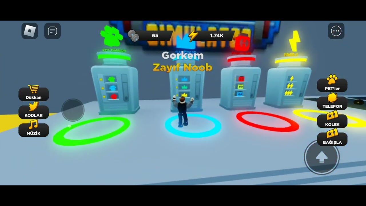 Hanifi ile beraber (güçlü adam simulator) oynadık Hanifi çok güçlüüü ...