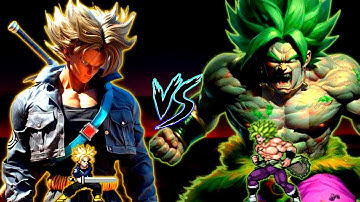 Future Trunks SSJ (Inseph) (New) VS Broly DBS V2 in Jump Force Mugen