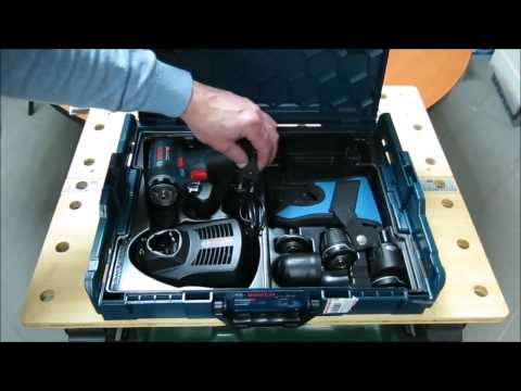 Видео обзор: Дрель- шуруповерт аккумуляторный BOSCH GSR 12V-15 FC (2*2.0 Ah, L-boxx, full set)