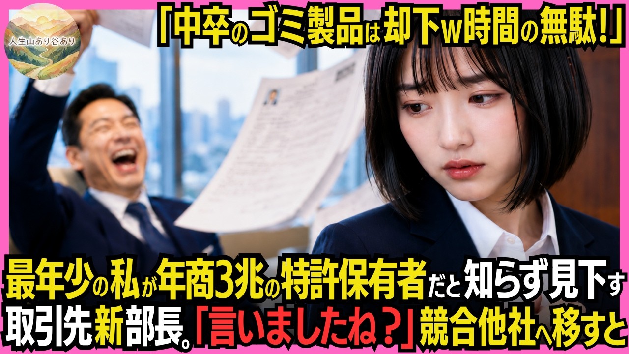 「中卒が作るゴミ製品は却下だ。時間の無駄だ。帰れ。」——私は22歳の技術者です。母が亡くなる直前、私のために用意してくれた推薦状を握りしめ、大手企業の扉を叩きました。でも、部長の一言で、私の試作はゴミ箱行きになりました。あの日、誰も私を守ってくれませんでした。でも、母が残してくれた封筒の中身が、この会社を揺るがすことになるなんて、あの時は知らなかった。私は今、母の約束を守るために、あの男の前...