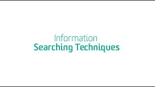 Information Searching Techniques