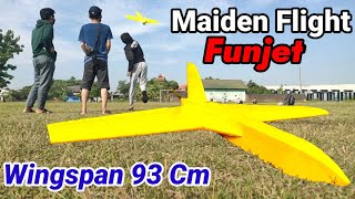 MAIDEN FLIGHT RC FUNJET WINGSPAN 93 CM