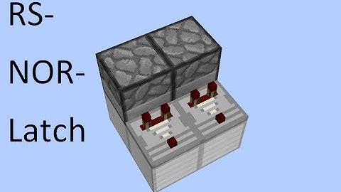 Redstone Baisics #2: The RS-NOR-Latch