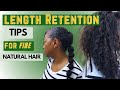 BUBBLE PONYTAIL TUTORIAL + 7 LENGTH RETENTION TIPS - RETAINING LENGTH ON FINE NATURAL HAIR