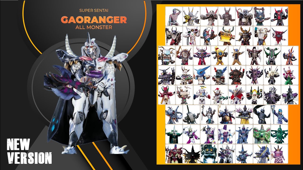 Gaoranger All Monsters Villain