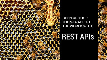 REST APIs. Open up your Joomla Applications to the world !