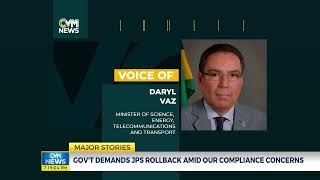 Government Demands JPS Rollback Amid Our Compliance Concerns | News | @CVMTVNews