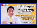 👉ESTRATEGIAS DE COMPRESIÓN LECTORA 📄(TEORÍA Y PRÁCTICA)👨🏻‍🏫📝✍️