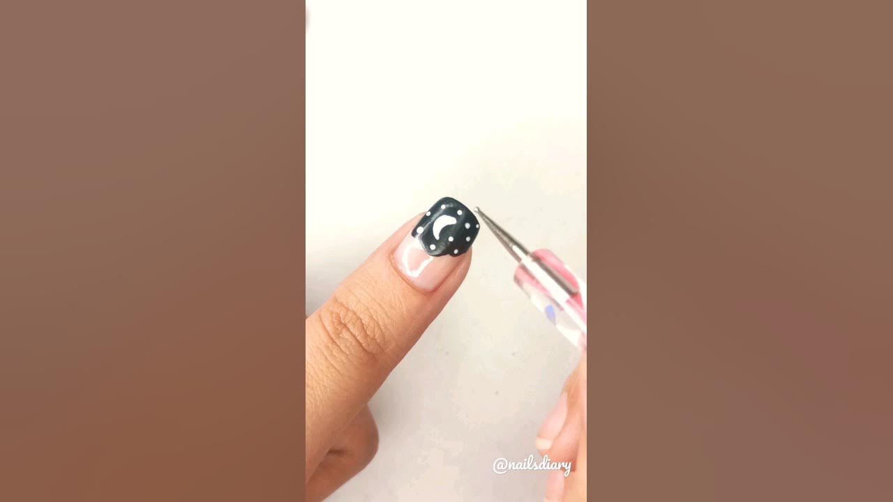 1. Cute Black and White Nail Design - wide 5