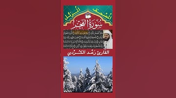 وَٱلۡفَجۡرِ (١)  وَلَيَالٍ عَشۡرٖ (٢)  وَٱلشَّفۡعِ وَٱلۡوَتۡرِ (٣) - سورة الفجر - القارئ رعد الكردي