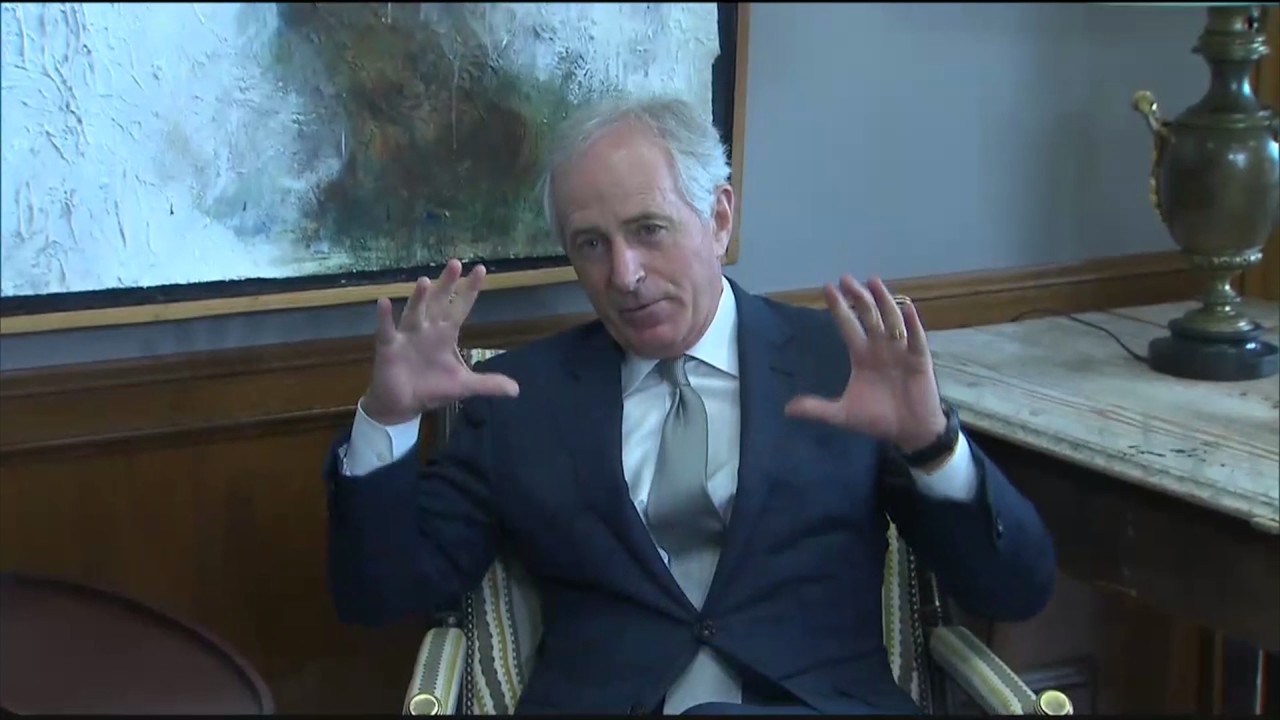 newspaper mockup Sen. Corker meets Supreme Court nominee Neil Gorsuch