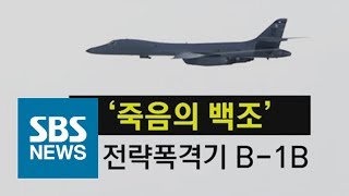 '죽음의 백조' B-1B 한반도 출격…어떤 무기일까? / SBS / 주영진의 뉴스브리핑