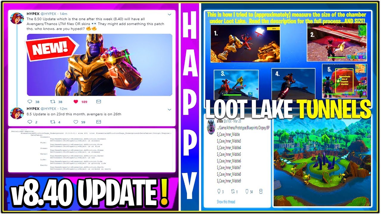 *NEW* Fortnite Update! v8.40 Release Date, Gauntlet LTM Info, Loot MASSIVE Underground Tunnels!