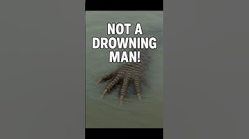 This “Drowning” Person Might Be a Crocodile… 🐊😨 #shorts