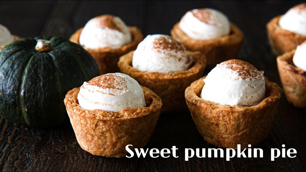 Sub) 파삭하고 정말 부드러운 단호박 파이 : Easiest sweet pumpkin pie ever │Brechel