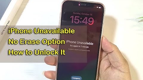 iPhone Unavailable No Erase Option How to Unlock/Bypass It [2024]