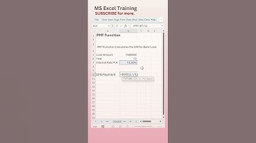 Calculate EMI in Excel