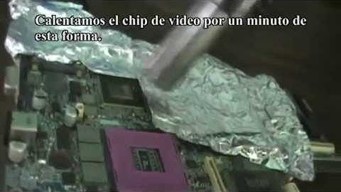 Reparación problema de video Dell latitude D630 (Reflow)