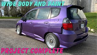 Wide Body Honda Fit - Finish & Paint - Part 2