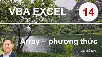 VBA EXCEL – Bài 14. Các phương thức của Array – Bui The Tam