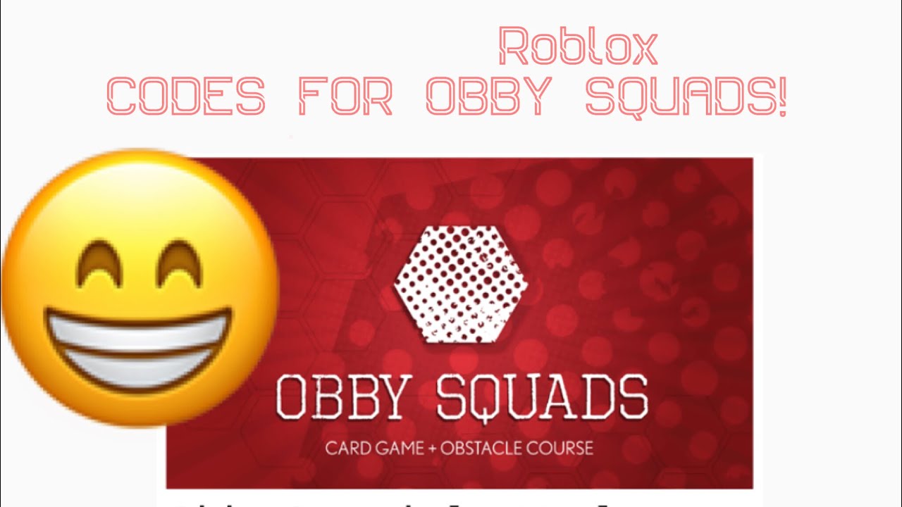 Codes For Obby Squads Roblox