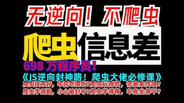 2小时速成爬虫JS逆向（完整版）24年最通俗易懂的Python爬虫逆向进阶解析，企业级逆向实战（逆向各种参数、验证码、滑块、算法）建议收藏！