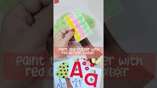 A For Apple  Craft and Activity  for preschoolers