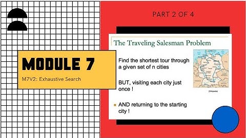 CS33M7V2: Brute force or Exhaustive Search