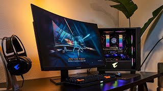 مواصفات شاشة الالعاب : GIGABYTE G32QC 4k 165hz?