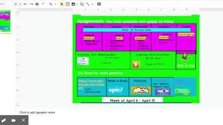 Weekly Schedule-Kinder - Google Slides