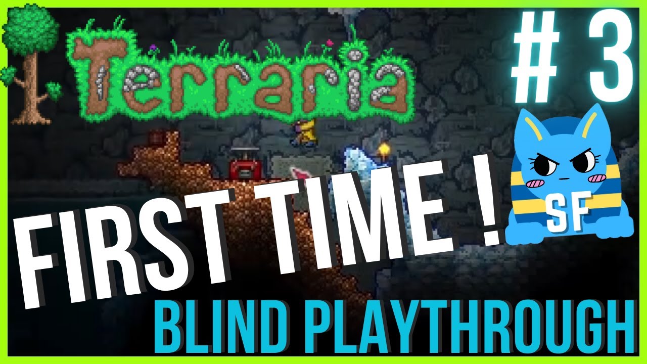 FIRST Time Playing Terraria! - Blind Playthrough EP3 - YouTube
