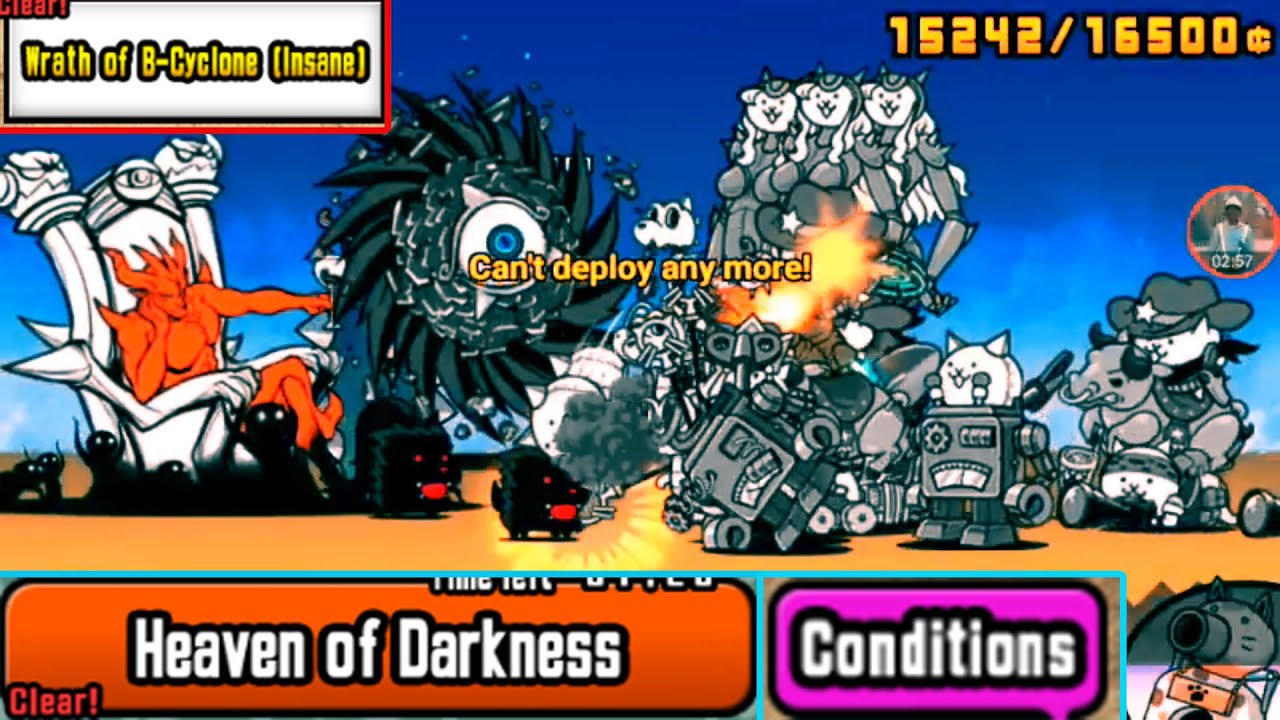 Wrath of BCyclone INSANE (Conditions) The Battle Cats, バトルキャッツ, แมวต่อ