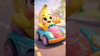 Beep Beep!Tiny driven on a big adventure🚗💛#BananaDrive#ToyCarFun#Adventure#Banana