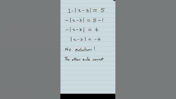 Absolute Value Equation