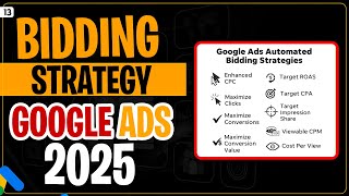 All Bidding Strategies Google Ads Explained 2025 | Google Ads Latest Course 2025 | #googleads2025