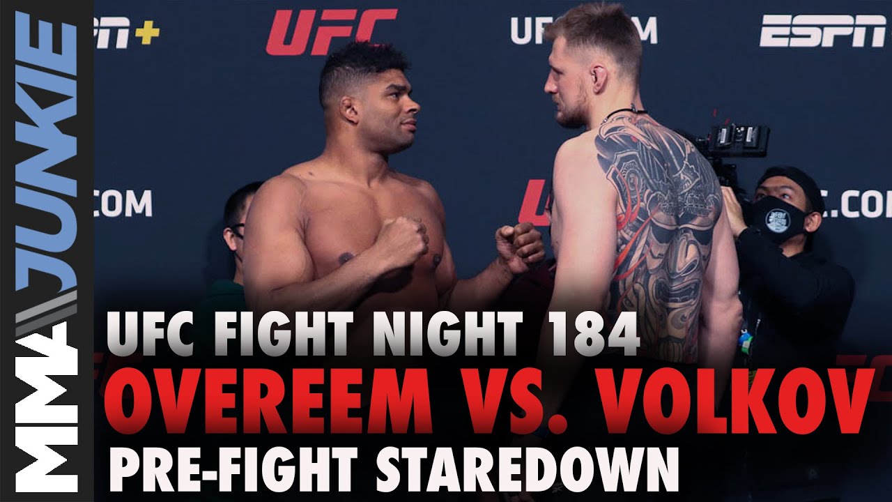 Alistair Overeem Vs Alexander Volkov Final Faceoff Ufc Fight Night 184 Youtube