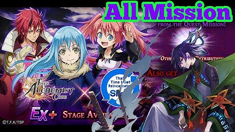 【All Mission】Slime Isekai Collab [EX+] || The Alchemist Code GL