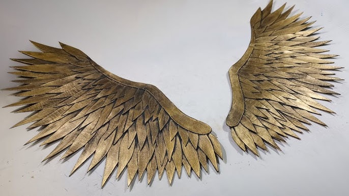 BUDGET-FRIENDLY AND EASY ANGEL WINGS / DIY ANGEL WINGS MADE OF PAPER 