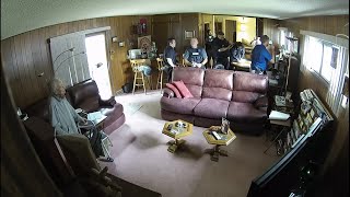 'Get out of my house!': Video of 98-year-old mother of Kansas newspaper publisher during raid