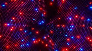 4K Animation. VJ Loop. Colorful background with many lights. Infinitely looped animation