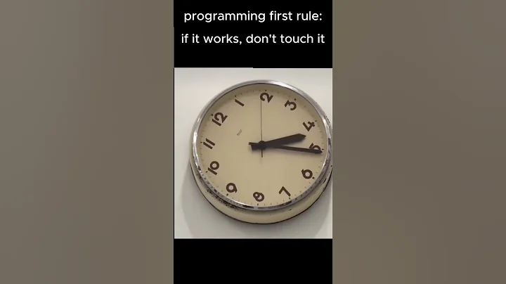 👉 Programming Rule #1: If It Works… DON’T Touch It! 😂💻