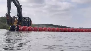 Mexico files diplomatic complaint over Gov. Greg Abbott’s floating border barriers