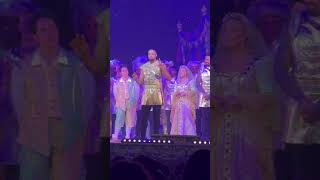 Ashley Banjo from Diversity making a speech. Watched the show Robin Hood at Wimbledon Theatre. 👍🏿