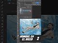 HOMBRE EN EL HIELO PHOTOSHOP 2023 #shorts