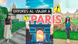 Errores al viajar a París