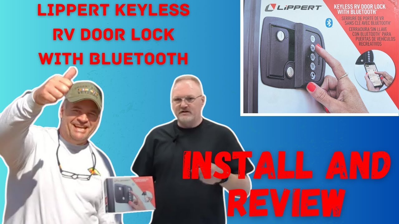 Lippert RV Door Lock with Bluetooth Install! #rv #rving #rvliving #diy ...