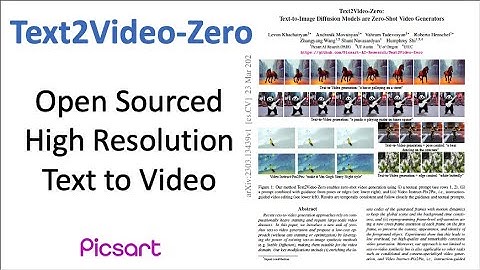 Picsart AI, Text2Video-Zero, Text-to-Image Diffusion Models are Zero-Shot Video Generators