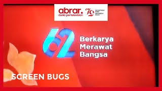 TVRI : Screen Bugs TVRI 62 Tahun (Agustus 2024)