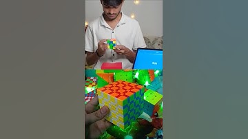 9 by 9 cube checkerboard pattern solved by magic..... #cubes #cubepuzzle #puzzletable