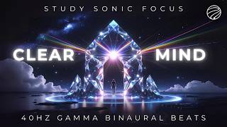 Crystal Thought Matrix | 40Hz Gamma Brainwaves Binaural Beats for Focus, Study & Mental Clarity
